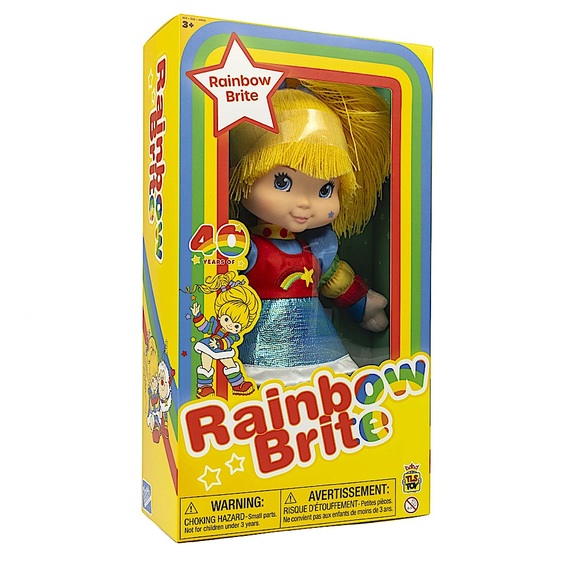 🌈 TLS TOY - Rainbow Brite - 40th Anniversary Threaded Hair Plush Doll - Picture 4 of 5